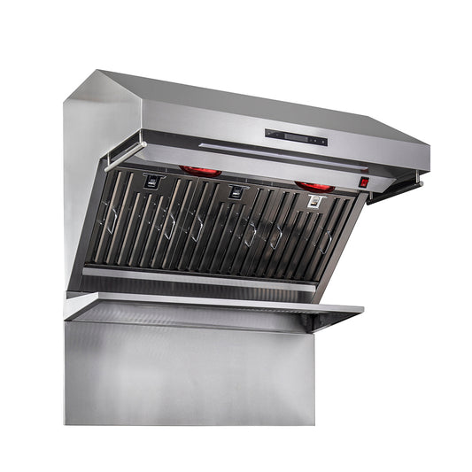 Forno Savona 36-Inch Wall Mount Range Hood, Baffle Filters, Backsplash Included