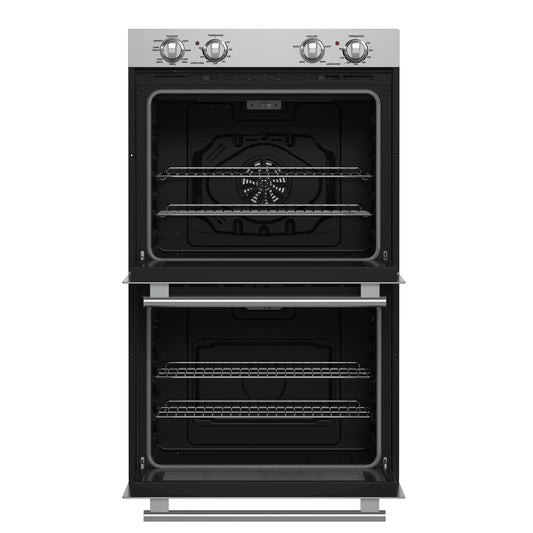 Forno Vomero 30-Inch Double Wall Oven, Stainless Steel, 10 cu.ft Total Capacity, 7100W Convection, Mechanical Controls, Self-Cleaning Function