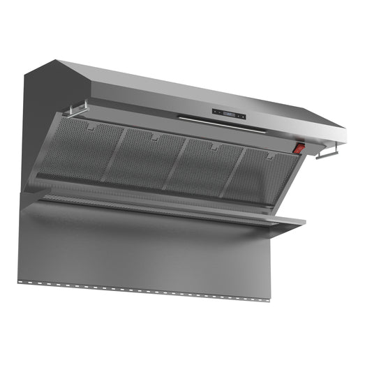 Forno Savona 48-Inch Wall Mount Range Hood, Hybrid Filters, Backsplash Included
