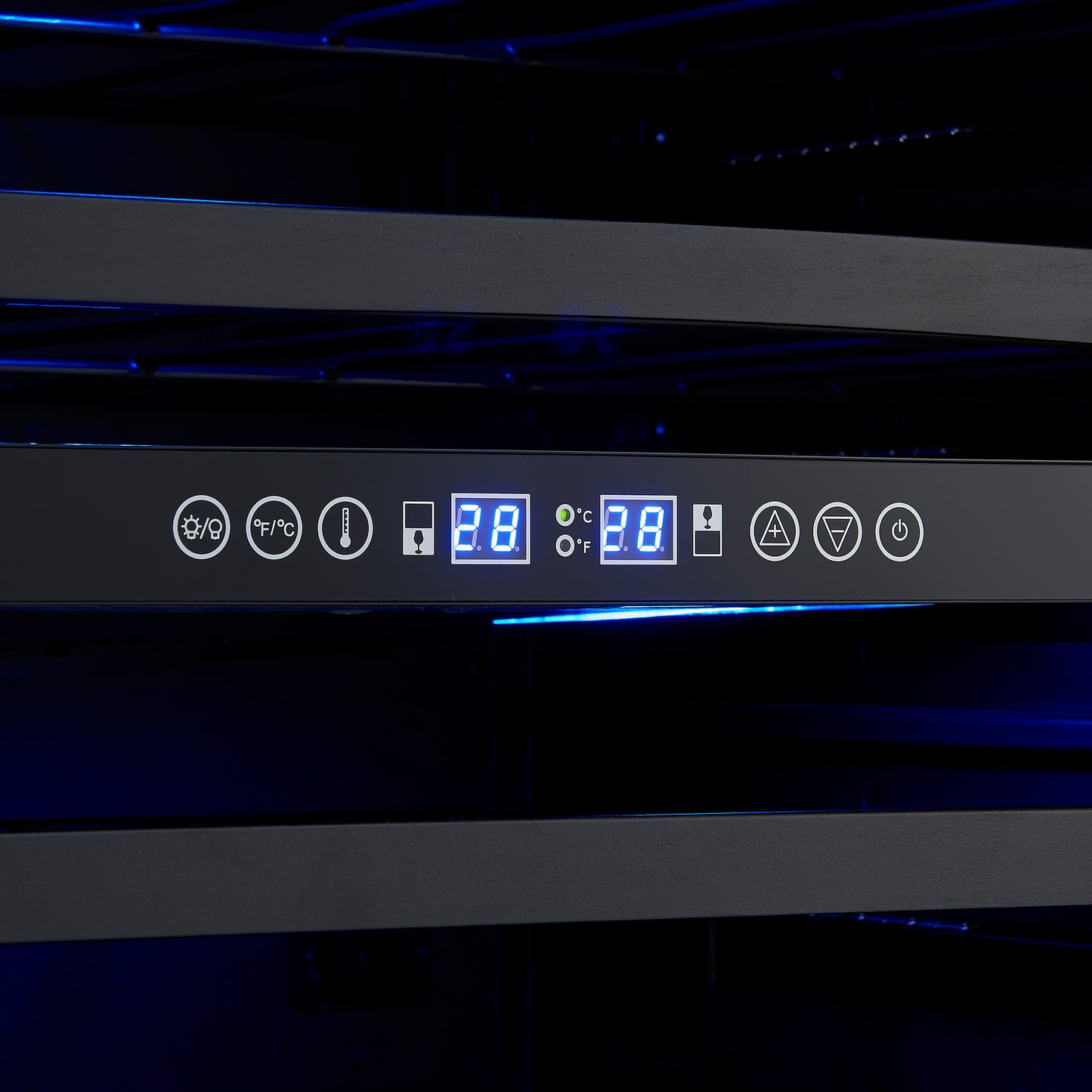 Gemello 48 Inch Side-by-Side Wine and Beverage Cooler in White with Antique Brass Handles, French Door, 9.6 cu. ft.