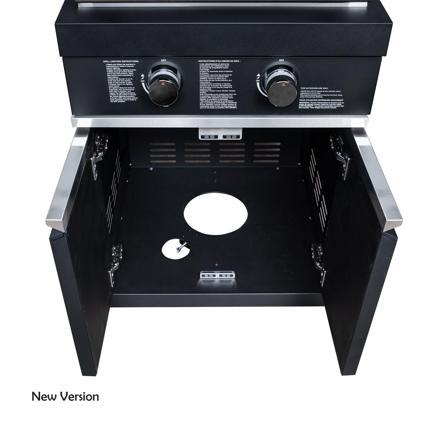 Forno All’Aperto 99,600 BTU Outdoor Kitchen, 5 Burners, Infrared Burners, Side Burner, Black Sintered Stone Countertops, Gas Pizza Oven, Sink Module, Bar & Beverage Center