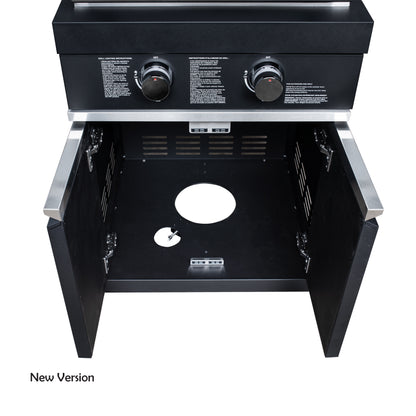 Forno All’Aperto 99,600 BTU Outdoor Kitchen, 5 Burners, Infrared Burners, Side Burner, Black Sintered Stone Countertops, Gas Pizza Oven, Sink Module, Bar & Beverage Center