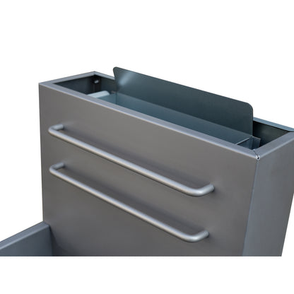 FORNO Commerciale Natural Gas Deep Fryer, 4 Burners 120,000 BTU, 50 lbs Oil Capacity