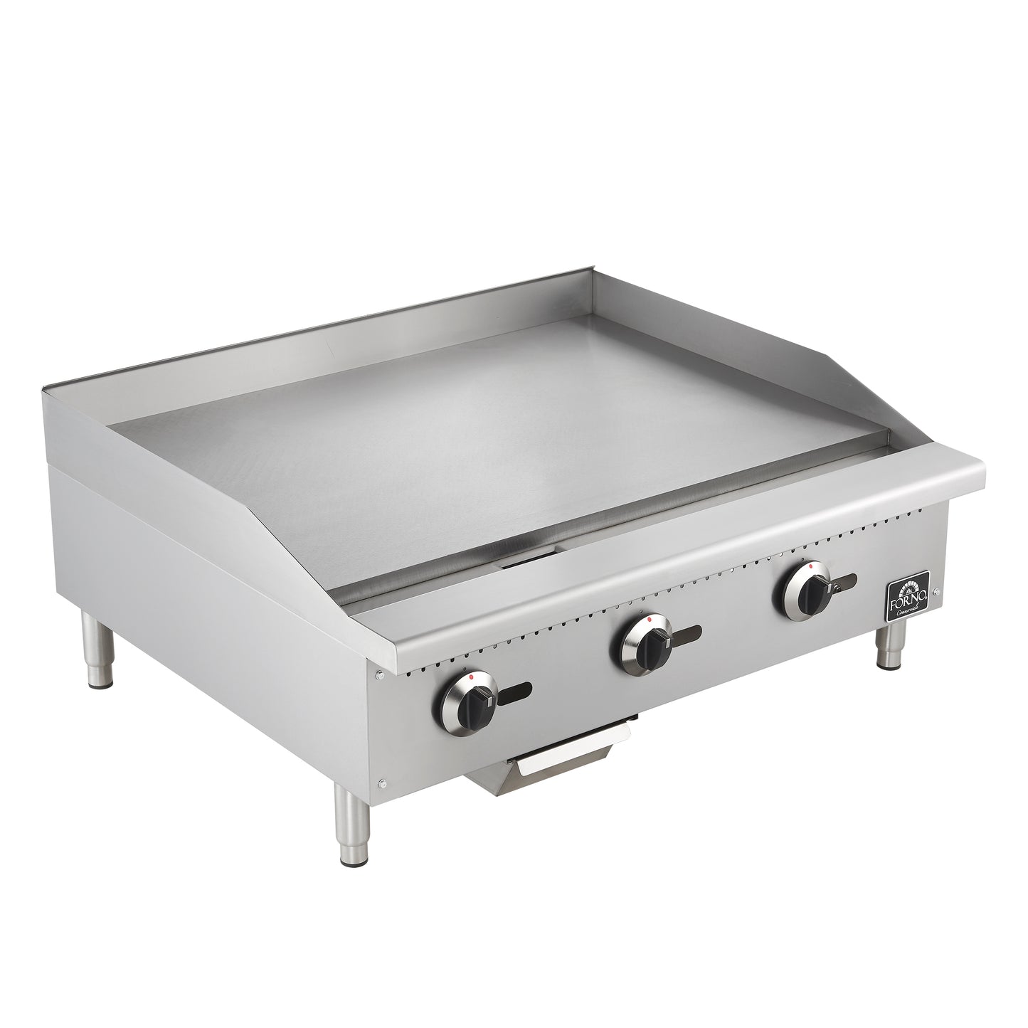 Forno Commerciale 36 Inch Gas Griddle, 3 Burners