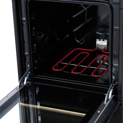 Forno Pallerano 20 Inch Freestanding Electric Range in Black, Canada Version, Plug and Cord Included