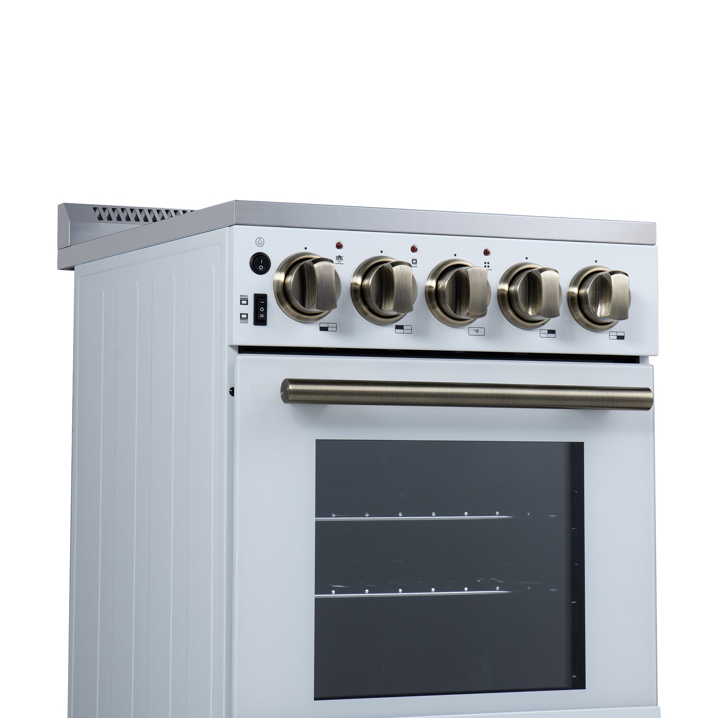 Forno Pallerano 20 Inch Freestanding Electric Range in White, Canada Version, Plug and Cord Included