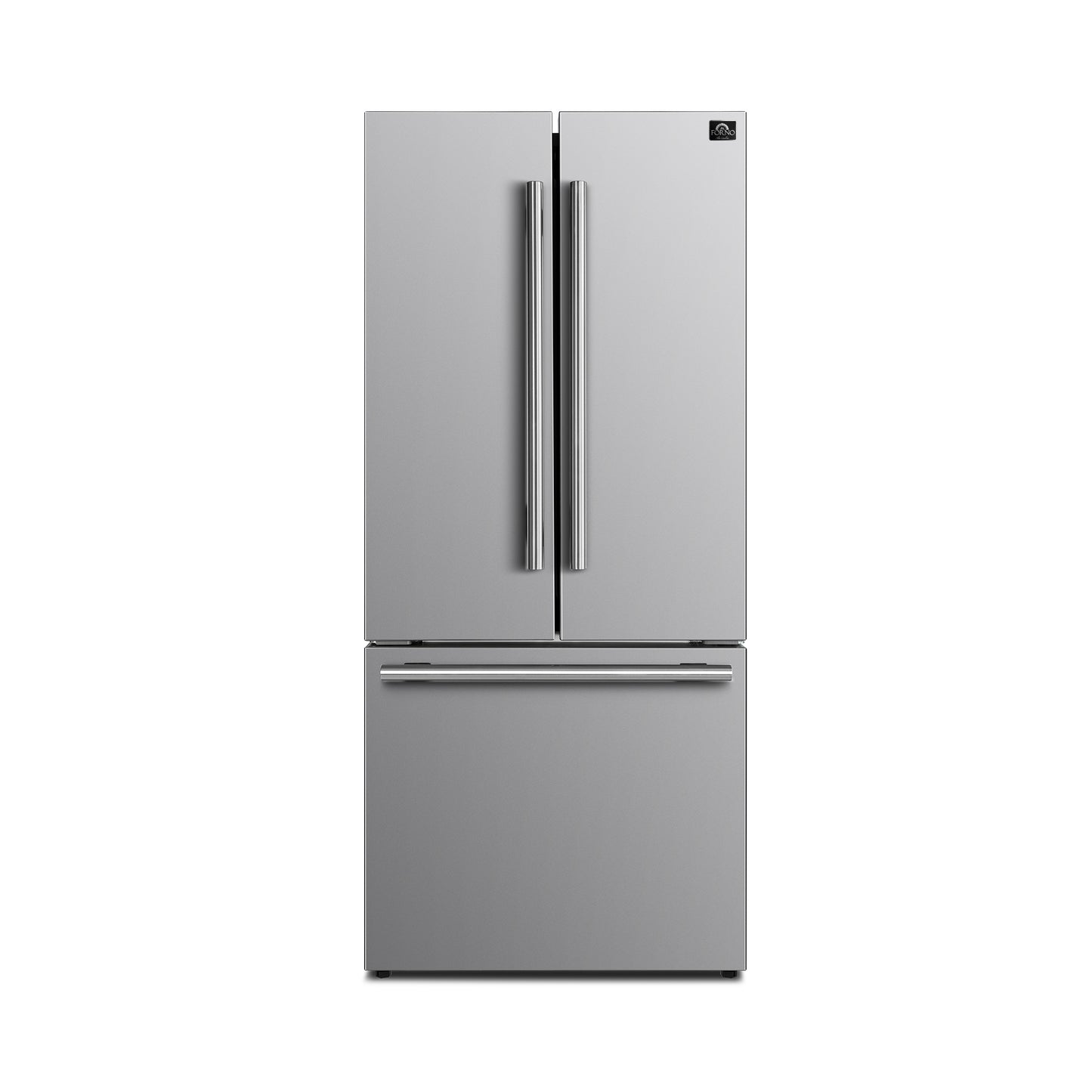 FORNO Premium 2-Piece Kitchen Bundle - Capriasca 30" Stainless Steel Range, Forno Gallipoli 30" French Door Refrigerator with Bottom Freezer 17.5 cu. ft Capacity - FBDL-019-01CAUS