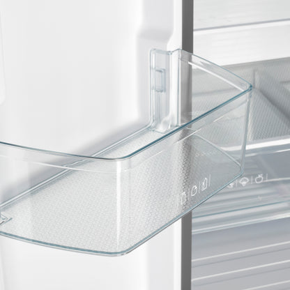 Forno Gallipoli 30-Inch French Door Refrigerator, 17.5 cu.ft Capacity, Decorative Grill, 34-Inch Width, Stainless Steel, No Frost Technology, Energy Efficient