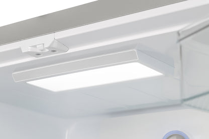 Forno Moena 40-Inch French Door Refrigerator, Stainless Steel, 19.2 cu.ft, Modern Decorative Grill, ENERGY STAR Certified