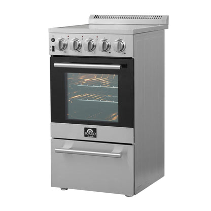 Forno Pallerano 20-Inch Freestanding Electric Range, Canada Version, Plug and Cord Included