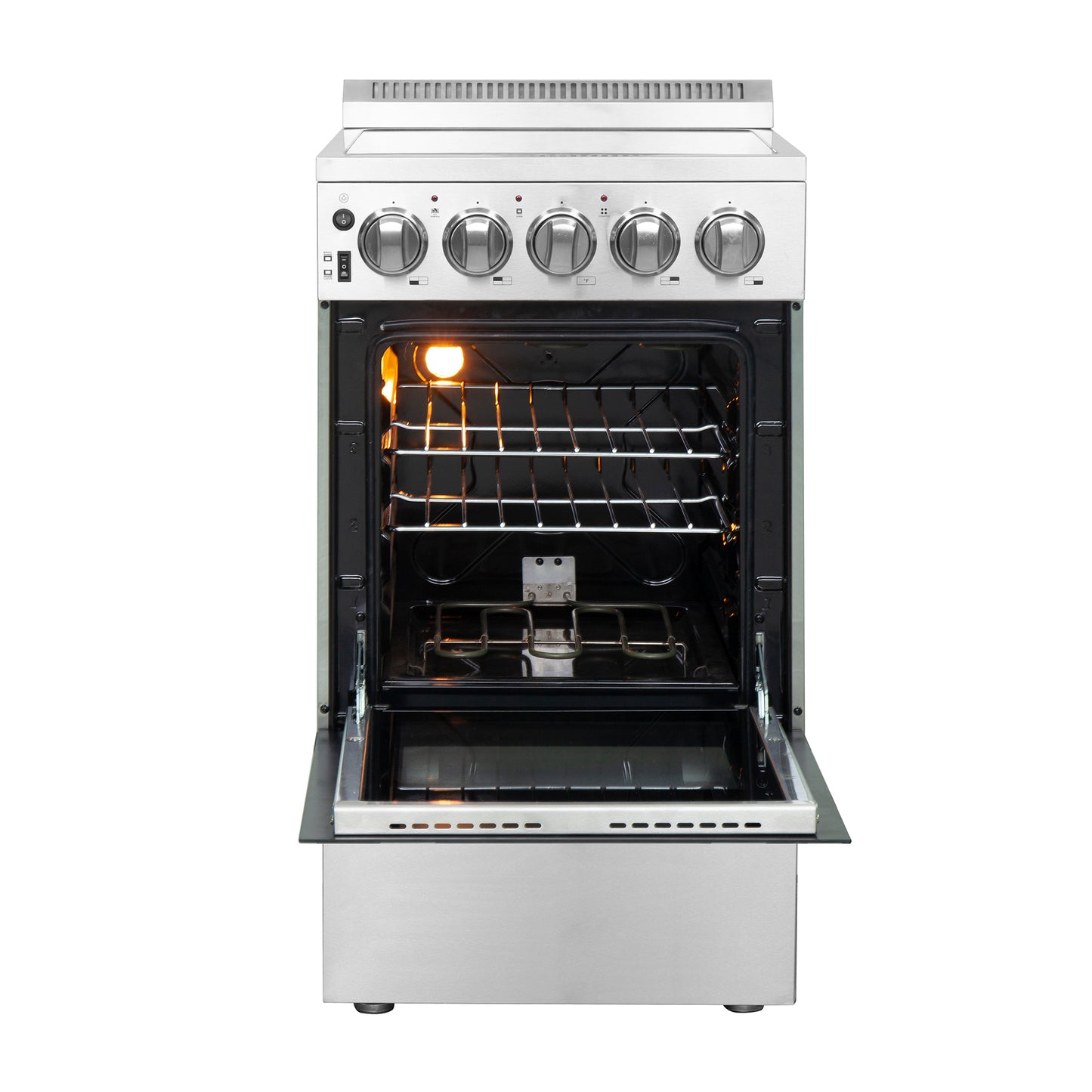 Forno Pallerano 20-Inch Freestanding Electric Range, Canada Version, Plug and Cord Included