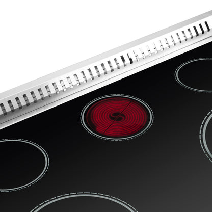 Forno Galiano 36-Inch Freestanding French Door Electric Range, True Convection, Energy Efficient