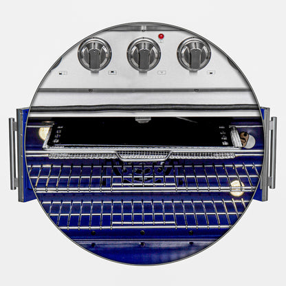 Forno Massimo 36-Inch Freestanding French Door Gas Range, 6 Burners, Convection Oven, Energy Efficient