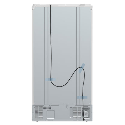 Forno Salerno Espresso 36-Inch White Side-by-Side Refrigerator, 20 Cu. Ft., Frost-Free, Ice & Water Dispenser, ENERGY STAR Certified