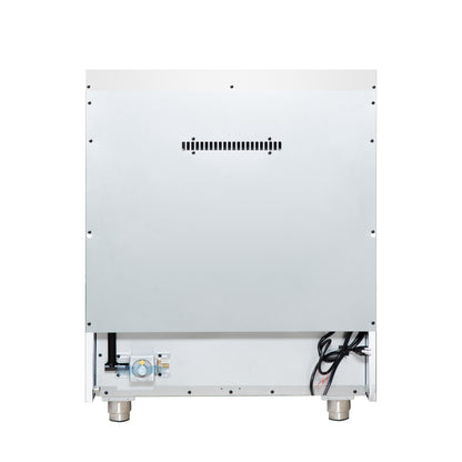 Forno Massimo 30-Inch White Freestanding Gas Range, 4 Burners, True Convection Oven