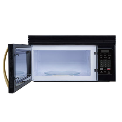 Forno Scalo 30-Inch Over the Range Microwave, Black – 1.6 cu.ft, 300 CFM Vent, Touch Control, LED Light