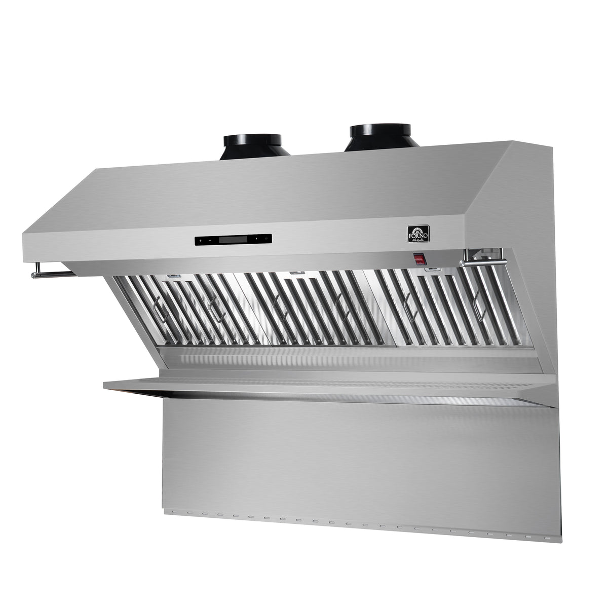 Forno Savona 48-Inch Wall Mount Range Hood, Baffle Filters, Backsplash Included