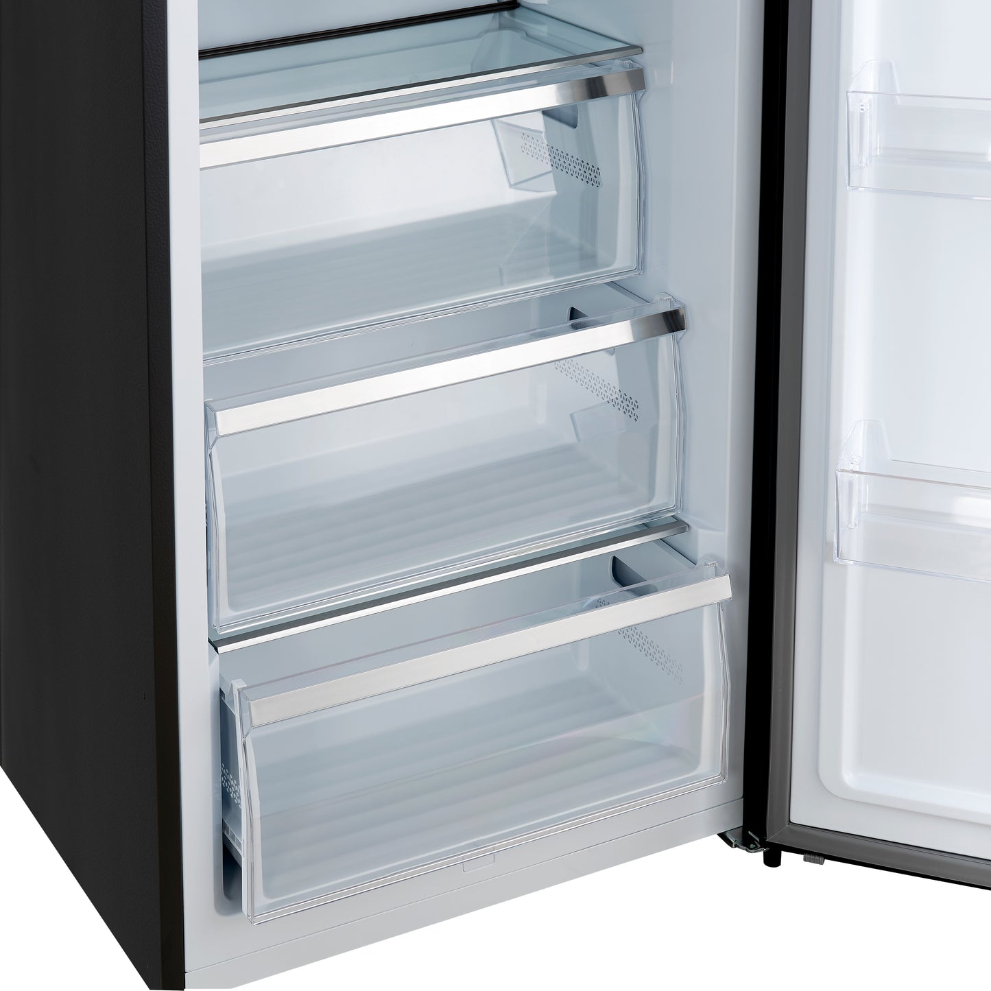 Forno Maderno 2-28-Inch Wide Convertible Refrigerator/Freezer in Black, Decorative Trim, 27.2 cu.ft, 84-Inch High, ENERGY STAR Certified