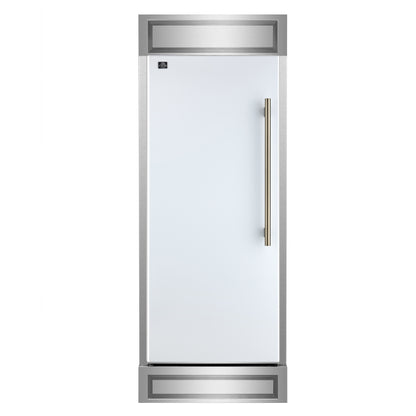 Forno Maderno 28-Inch Built-In Convertible Refrigerator, 13.6 cu.ft, Left Swing, Decorative Grill, ENERGY STAR Certified