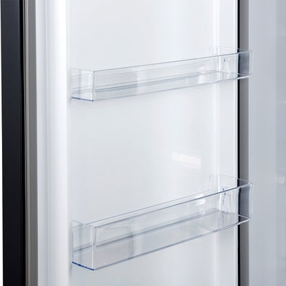 Forno Maderno 28-Inch Built-In Convertible Refrigerator in Black with Antique Brass, 13.6 cu.ft, Left Swing, Decorative Grill, ENERGY STAR Certified