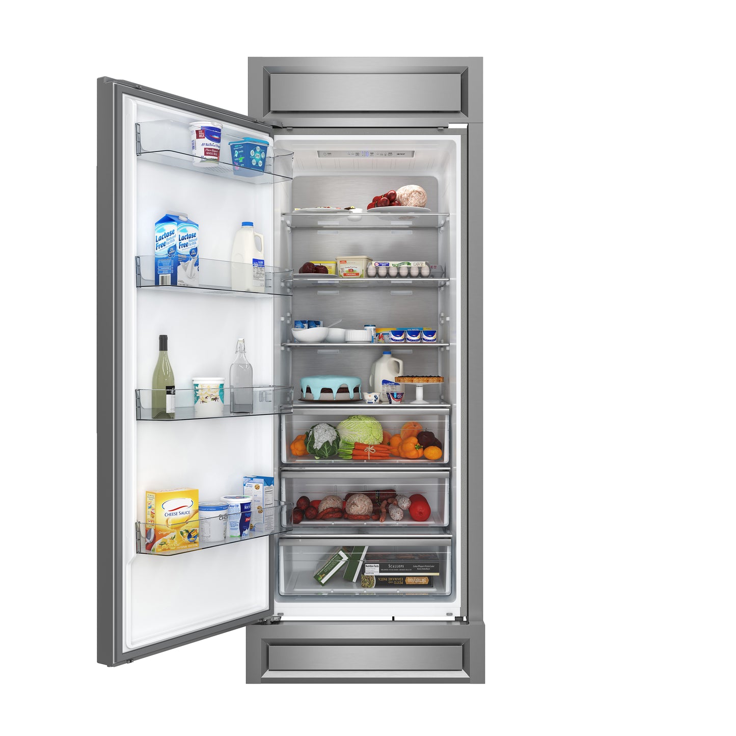 Forno Maderno 28-Inch Built-In Convertible Refrigerator, 13.6 cu.ft, Left Swing, Decorative Grill, ENERGY STAR Certified