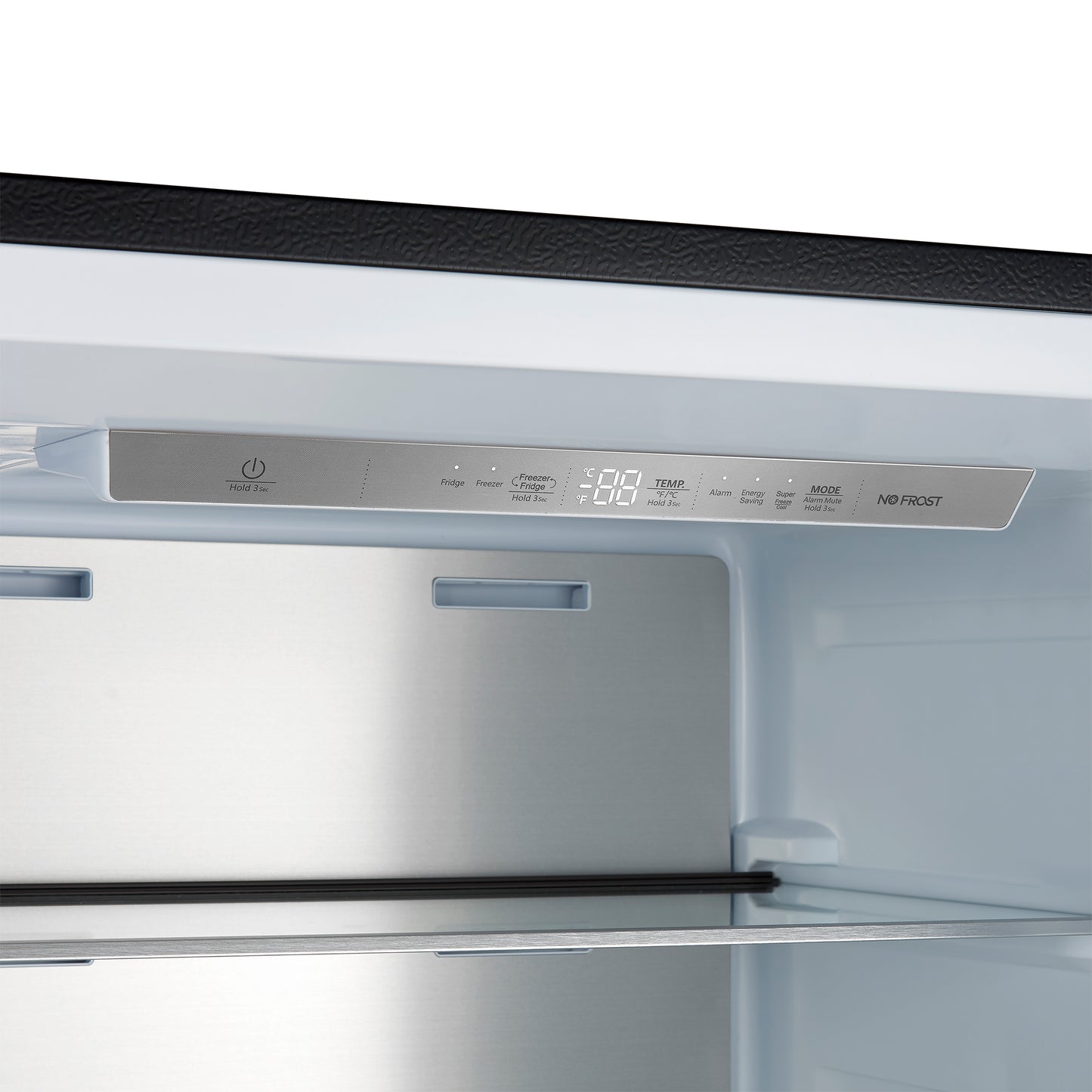 Forno Maderno 2-28-Inch Wide Convertible Refrigerator/Freezer in Black, Decorative Trim, 27.2 cu.ft, 84-Inch High, ENERGY STAR Certified