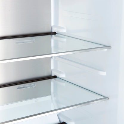 Forno Maderno 2-28-Inch Wide Convertible Refrigerator/Freezer in Black, Decorative Trim, 27.2 cu.ft, 84-Inch High, ENERGY STAR Certified