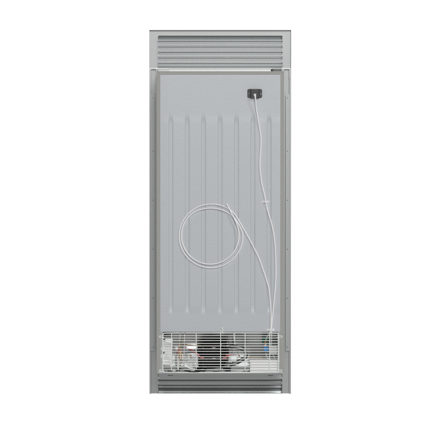 Forno Fortezza 32 Inch Left-Swing Freezer with Standard Trim Grill, Stainless Steel, with Automatic Ice Maker