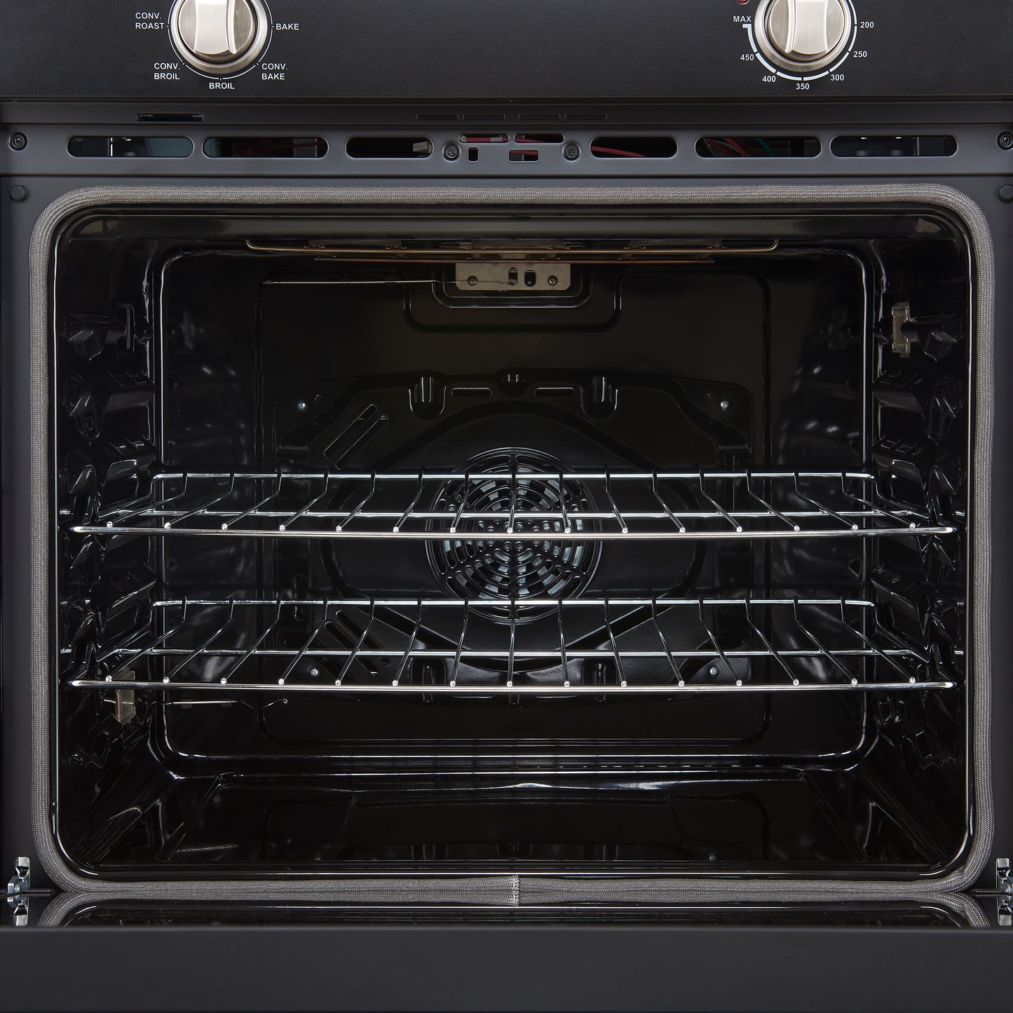 Forno Vomero 30-Inch Wall Oven, Black, 5 cu.ft Capacity, 3550 Watts Convection, Mechanical Controls, Manuel Steam Clean