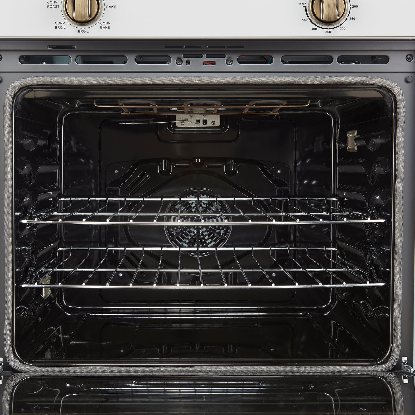 Forno Vomero 30-Inch Wall Oven, White, 5 cu.ft Capacity, 3550 Watts Convection, Mechanical Controls, Manuel Steam Clean